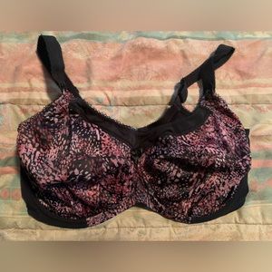 Goddess, Black floral bra, size 38H